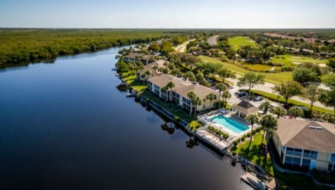 Waterfront uncovered pool