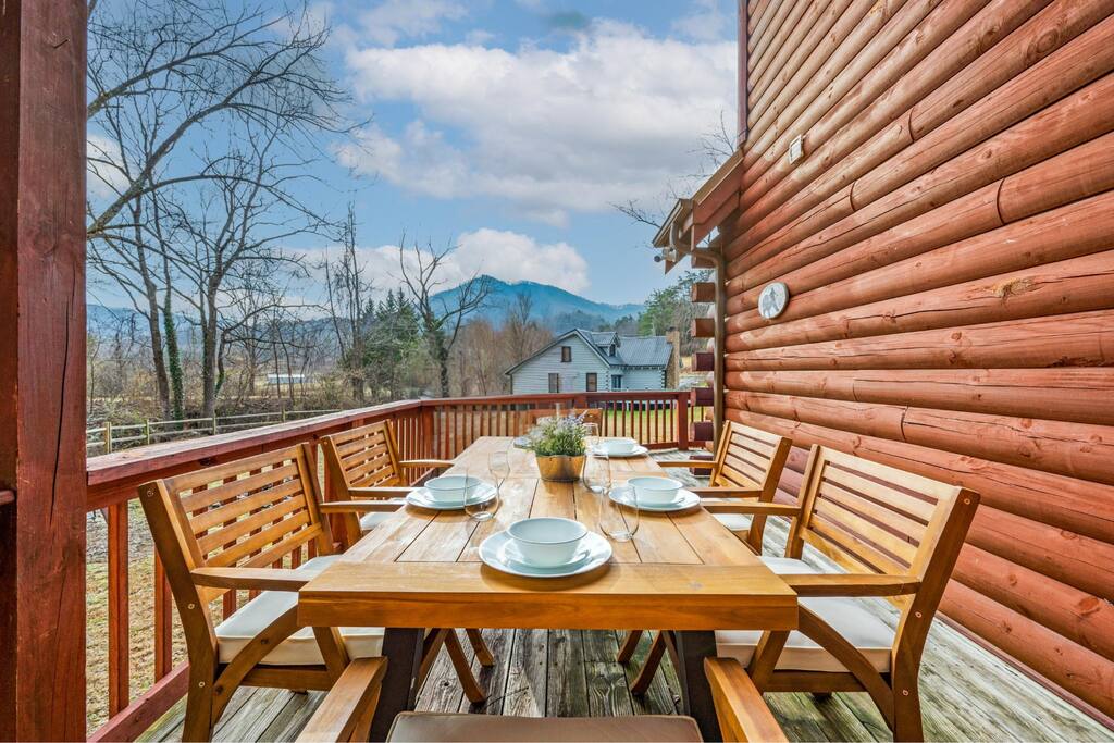 Enjoy the view from the back deck.