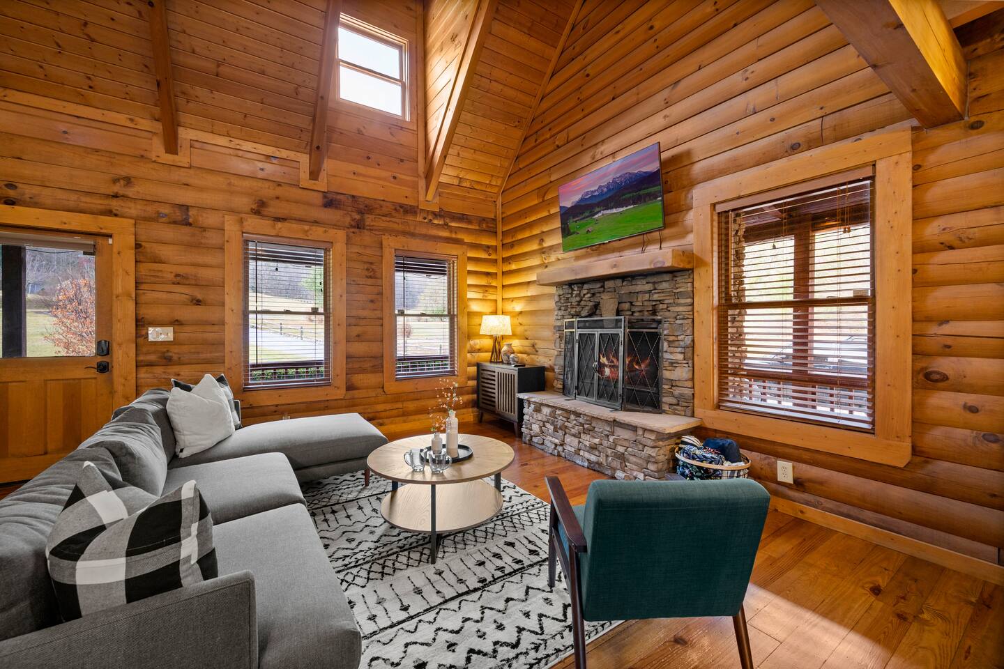 Gas-fireplace.  Perfect place to gather and hang out