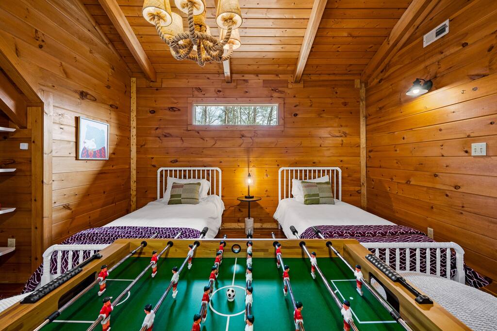 Foosball table for family fun