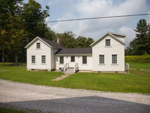 Ashintully Cottage, front view from Sodom Road.
