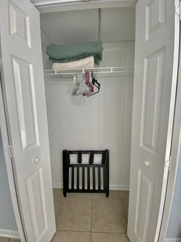 Closet for rear queen bedroom