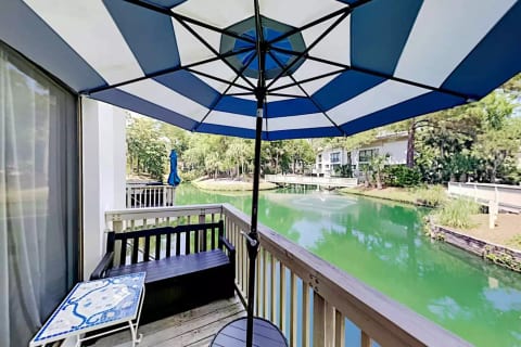 Seascape Villas 3247 - Deck - The outside deck is a great place to relax and enjoy the wonderful view.