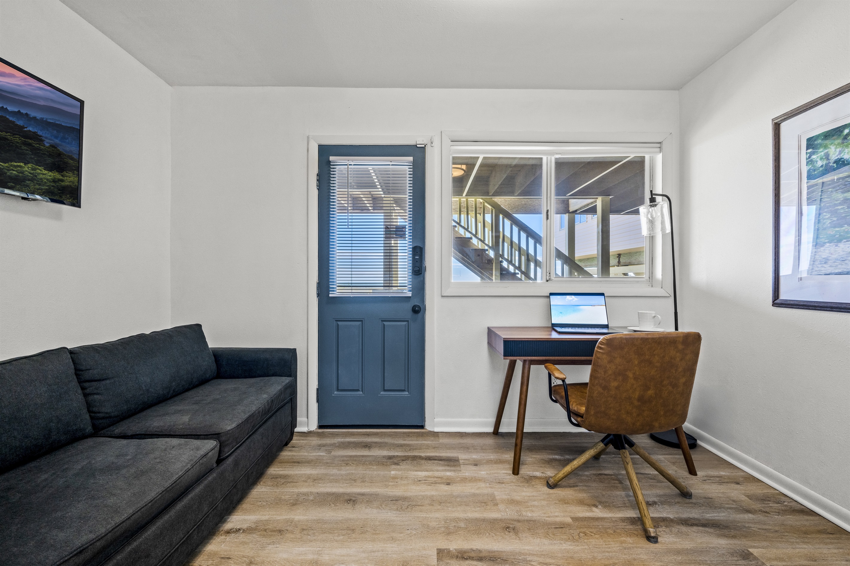 The office also features a full size sleeper sofa and smart TV. The office also features a full size sleeper sofa and smart TV. - Family Beachfront Oasis - Eastpoint
