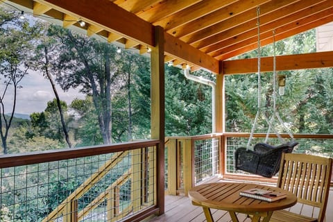 Who doesn't enjoy a lazy afternoon on a porch swing sipping a beverage and enjoying a mountain view?