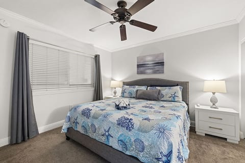 Your private sanctuary featuring a spacious King bed, large Smart TV, and direct en-suite bathroom access.