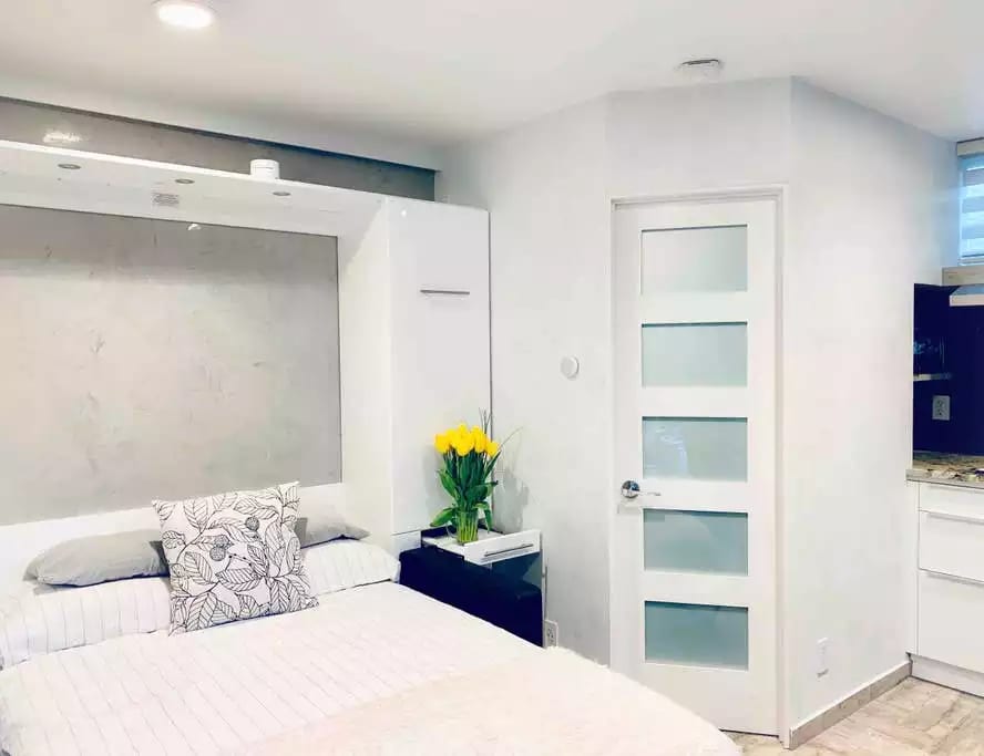 “This place is amazing! The whole front wall is sliding doors that open to the most beautiful tranquil garden with Pond and waterfall, palm trees. The home was beautifully Appointed with every comfort you could imagine; I was in heaven!” -Susan, 2019