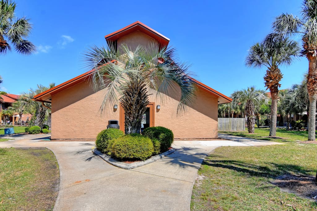 Restrooms by the pool 