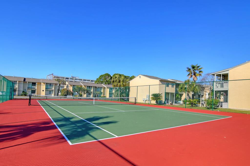 One of the tennis courts