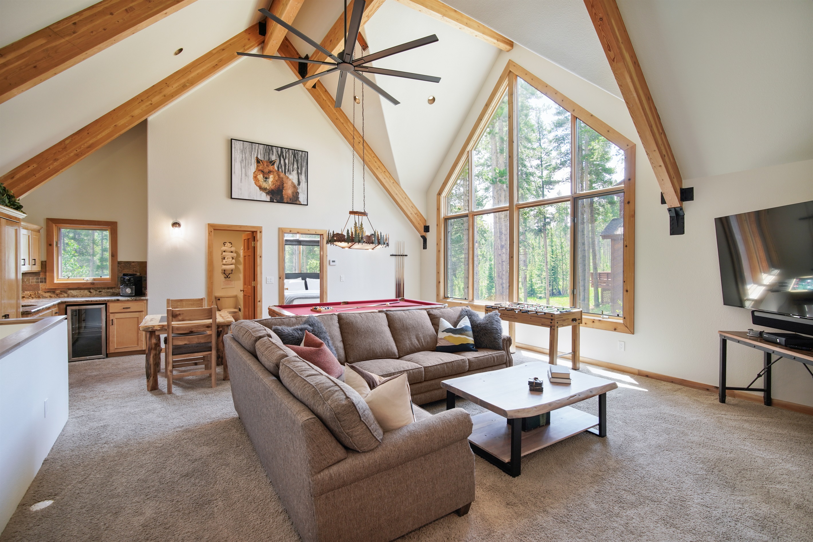 Living room # 2 (Game Room) has something for everyone.