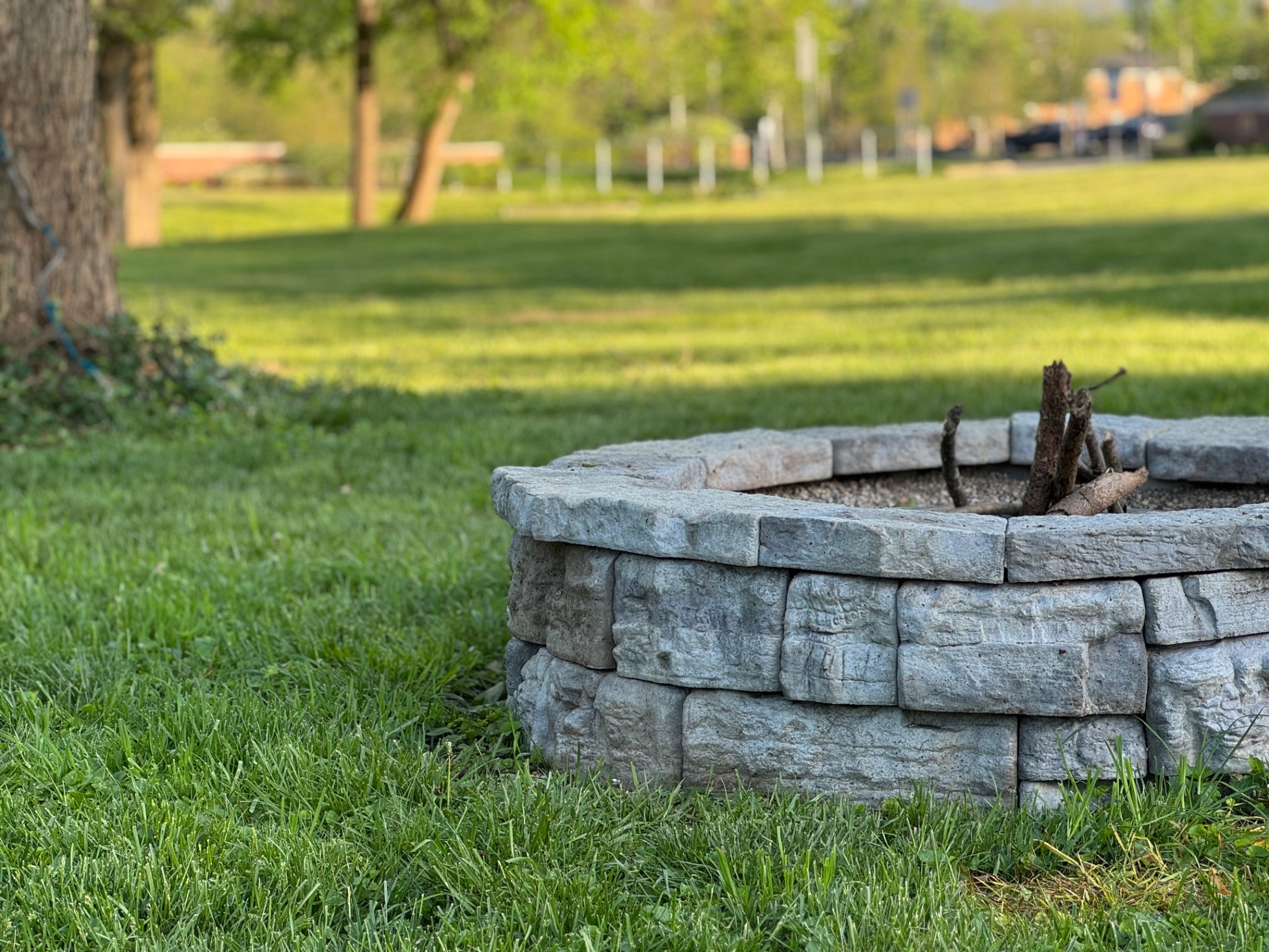 Firepit overlooking seminary park