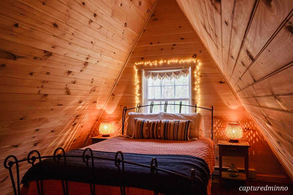 This room is separated by a door, but you will have to go through the 3rd bedroom to get downstairs.