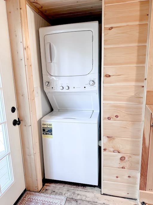 We have a washer and dryer (with supplies) for your use while you're here.