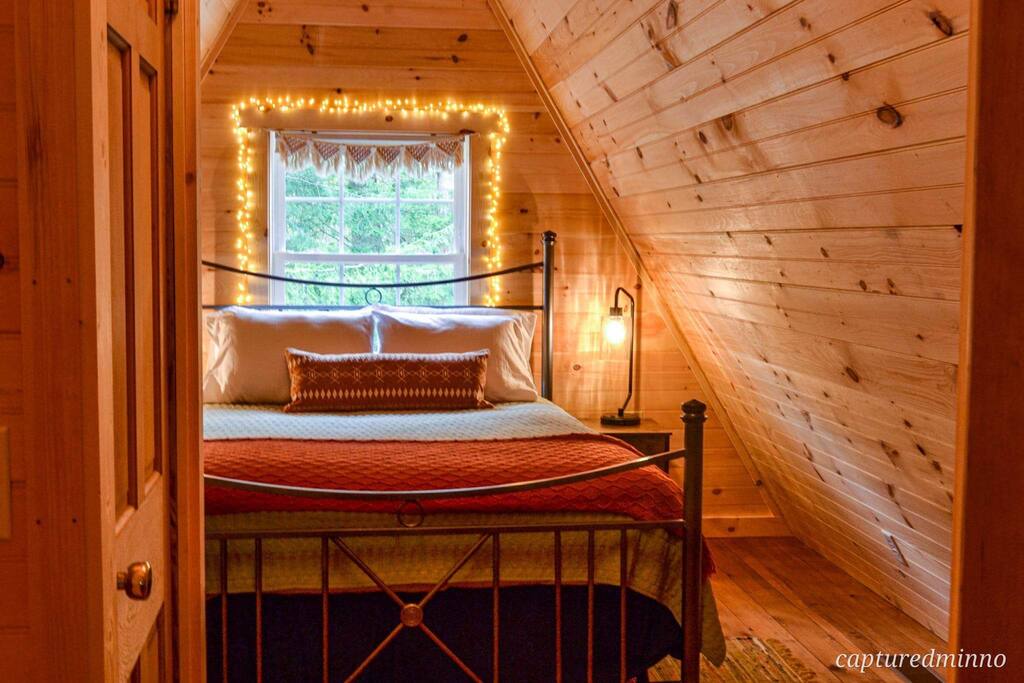 There is a door which separates the two upstairs bedrooms, but for guests in Bedroom 2, they will need to go through this room to go downstairs.
