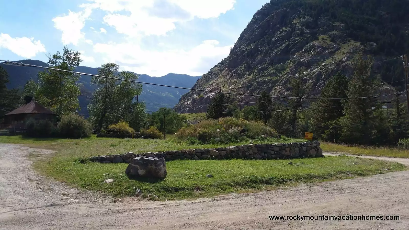 View of the mountains from the yard