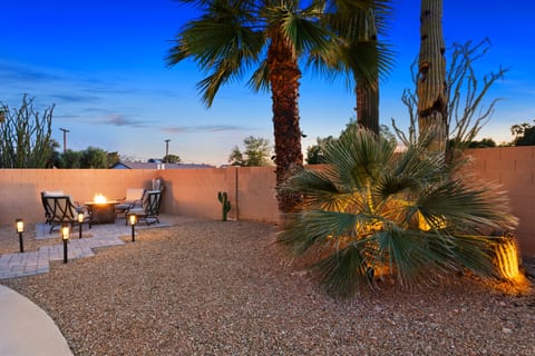 Cozy up to the firepit in the evening!