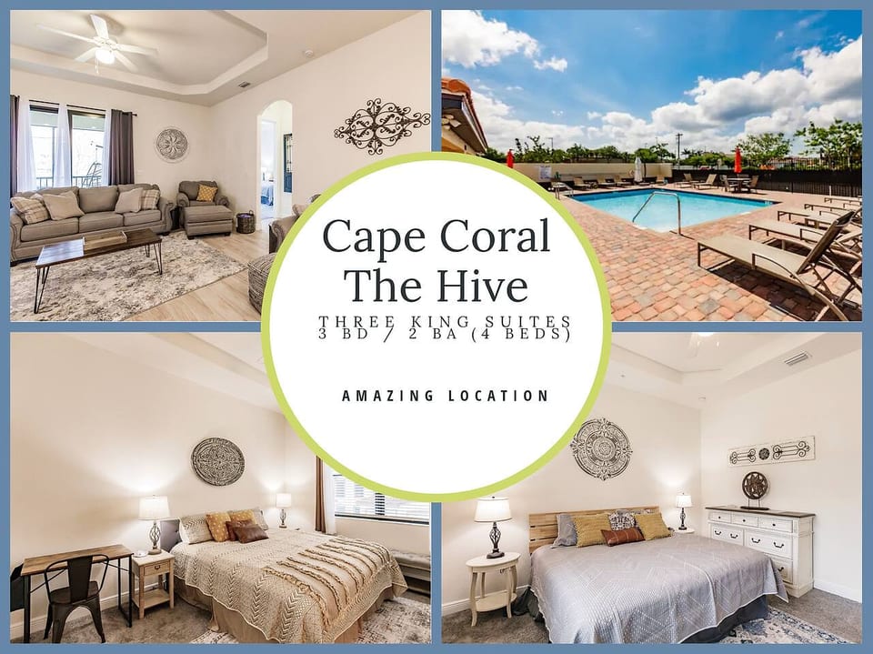 Luxury 3BR King Condo • Pool • Beach • Golf Gear - Cape Coral