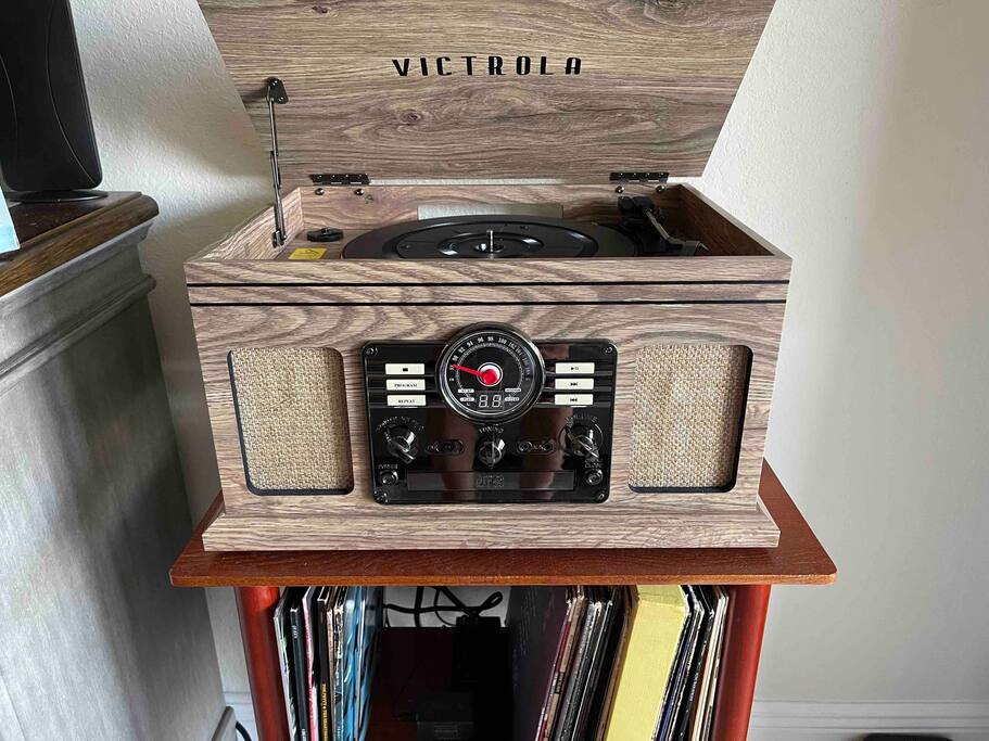 Record Player with Records - A guest favorite