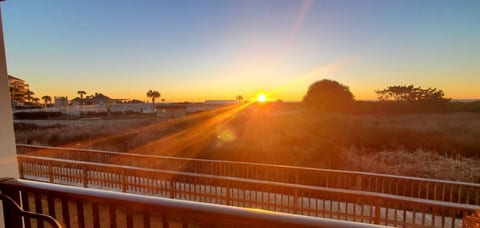 Enjoy your coffee on the Isle of View private balcony every morning watching gorgeous sunrises while kids sleep soundly inside.  #nofilter