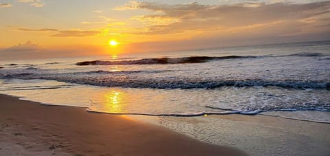 Take the short walk to the beach to enjoy beautiful sunrises.  #nofilter