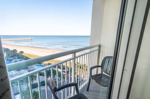 Private balcony with a view