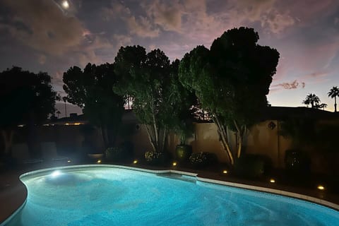 The privacy and relaxing ambience makes night time swims perfection.