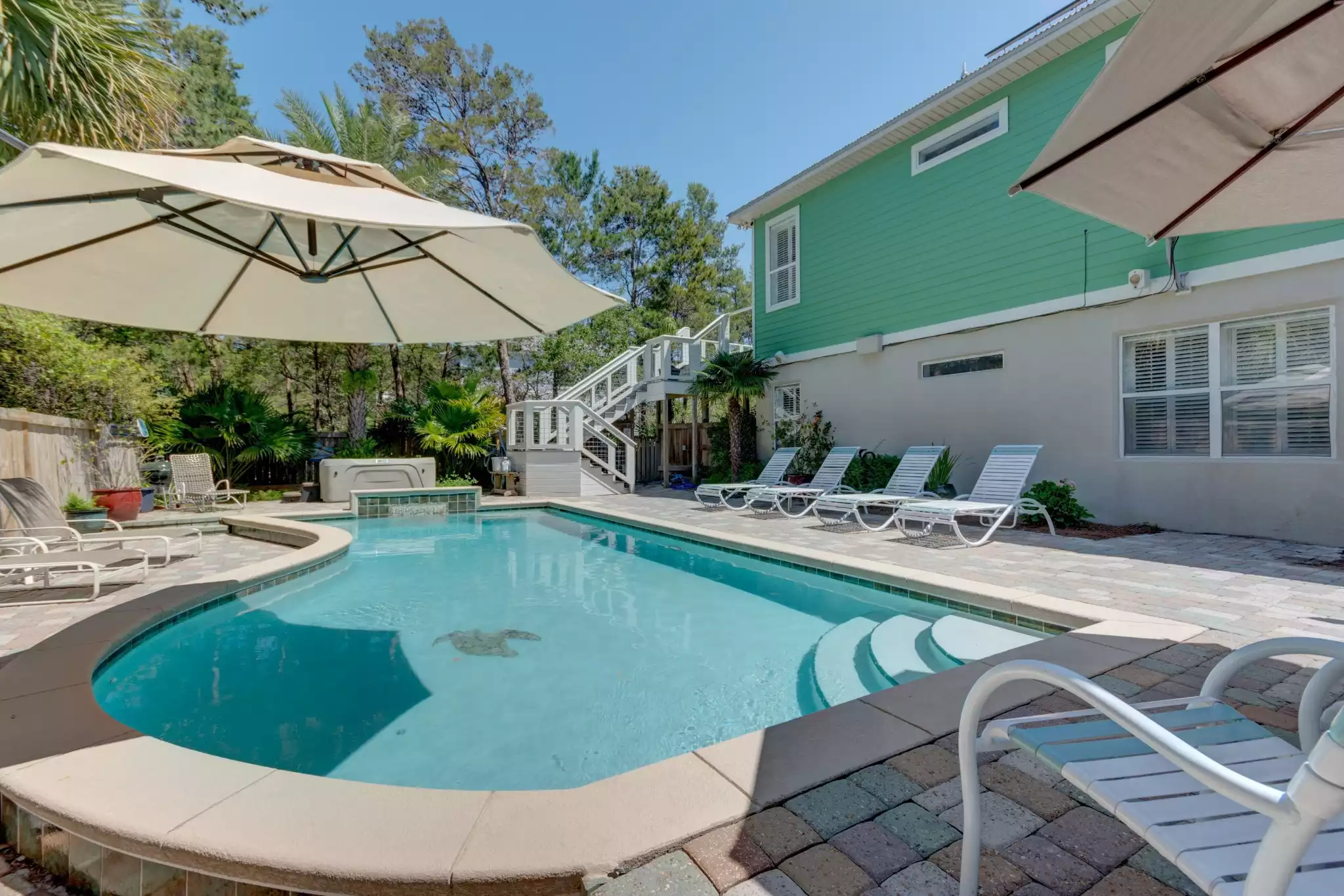 5 Bd sleeps 14 Heated Pool, Hot Tub & Golf Cart - Santa Rosa Beach 5 Bd sleeps 14 Heated Pool, Hot Tub & Golf Cart - Santa Rosa Beach