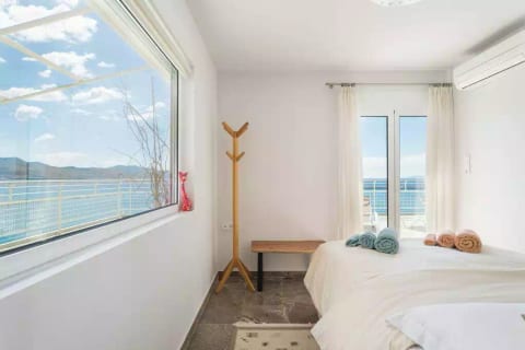 Wake up in the morning open your eyes and let your sight travel over the Greek blue of sea and sky ....