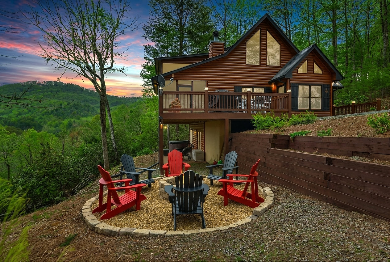 Welcome to our cabin in the mountains.  Enjoy the peace and serene views, all while being a short drive into Blue Ridge.