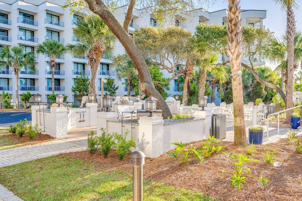 Grilling Area - Oceanfront Listing!  3125 Villamare - Hilton Head Island