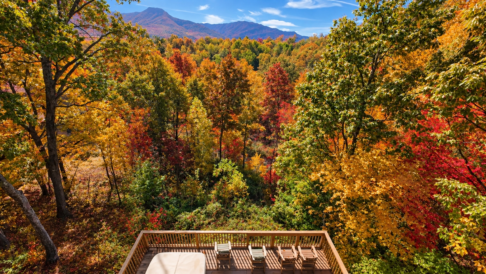 Fall colors surround Mountainside Vista