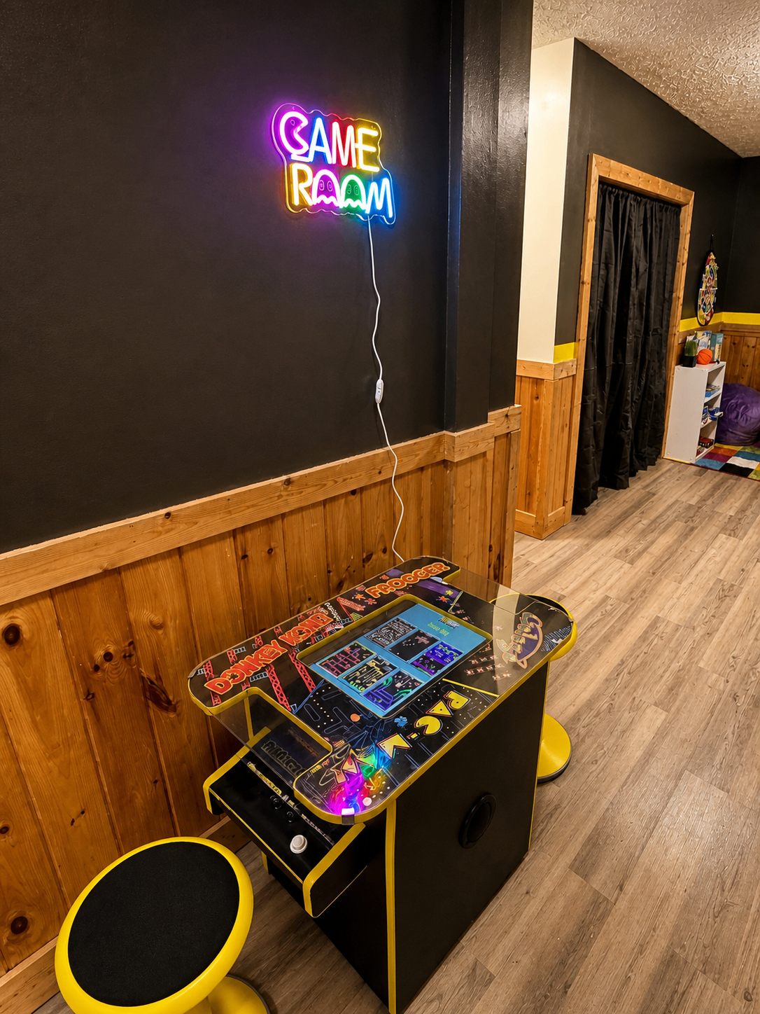 Let the games begin with classic arcade fun in the cabin’s Fun Zone!