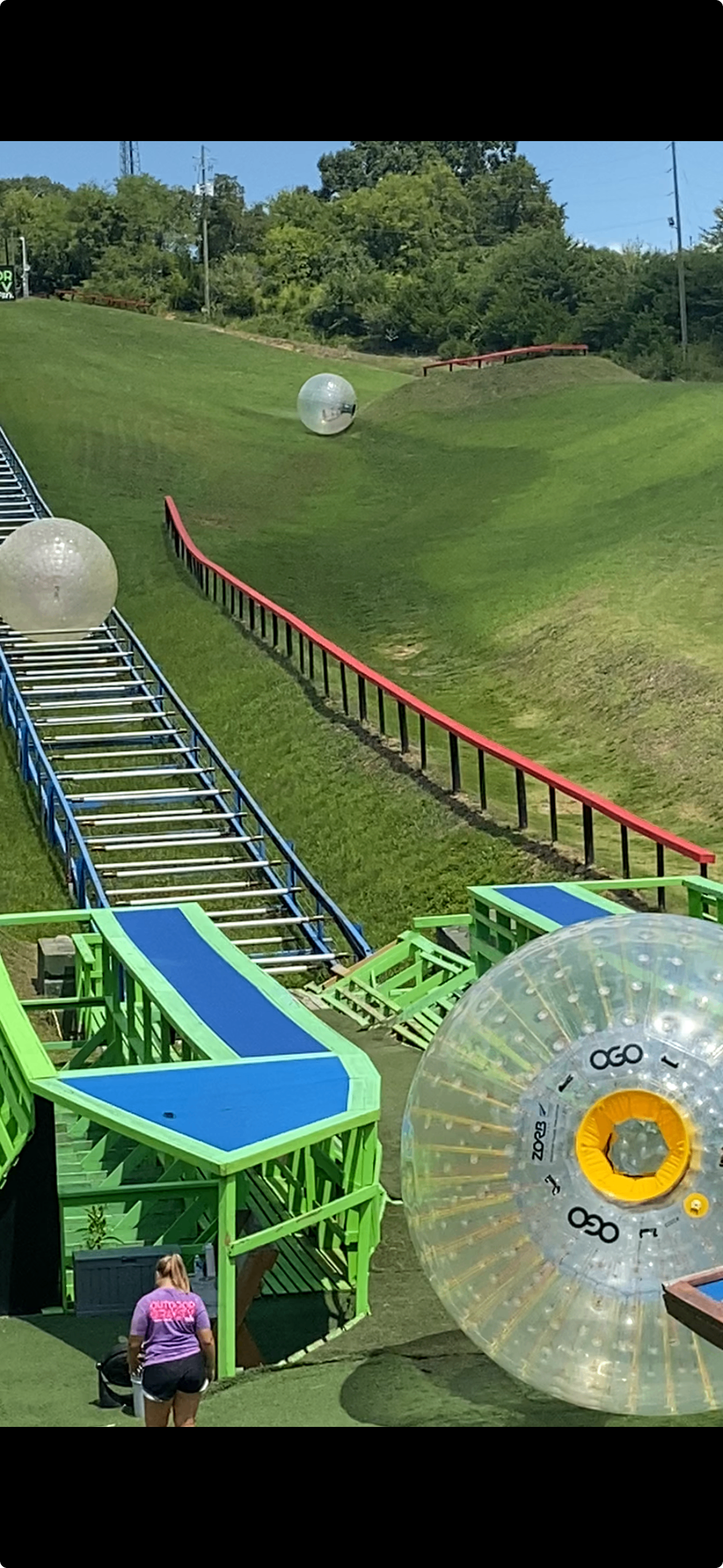 Outdoor Gravity Park-one of only 2 Zorb parks in the world!