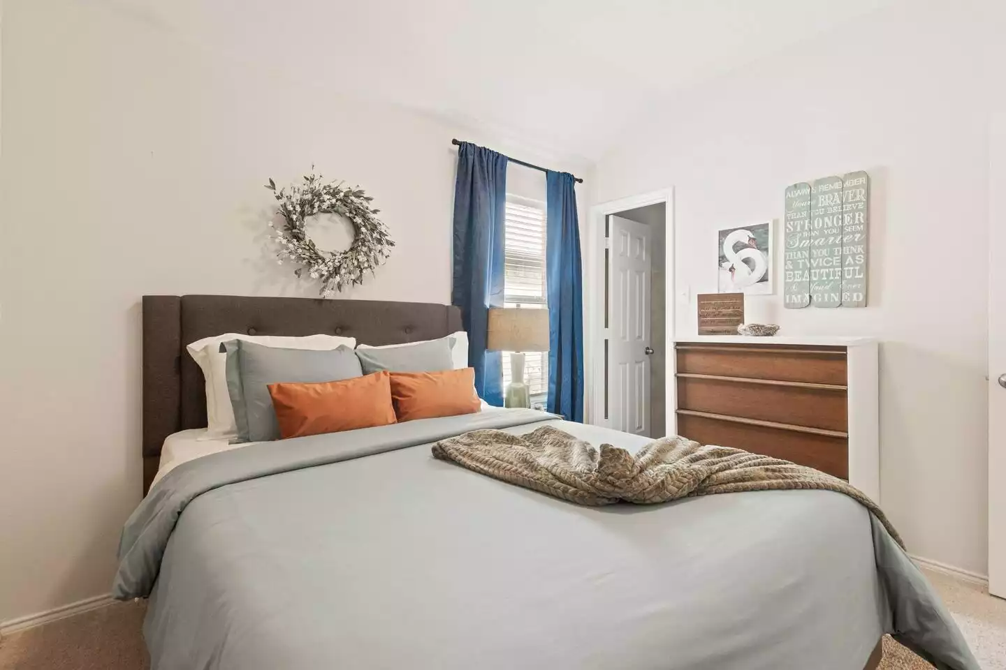 Plush fresh sheets, duvet and accents for each and every guest! Plush fresh sheets, duvet and accents for each and every guest! - The Birdhouse - Keller