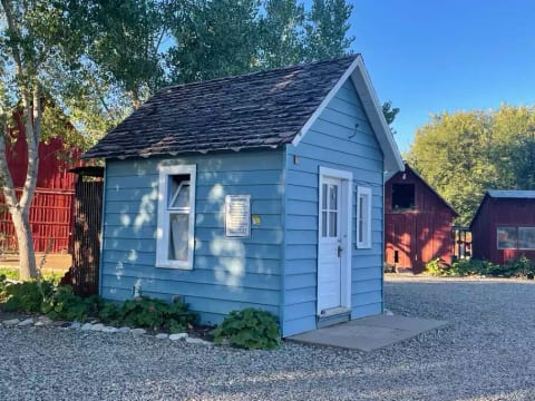 Cute and cozy original bunkhouse, recently remodeled into the Violet Cottage.