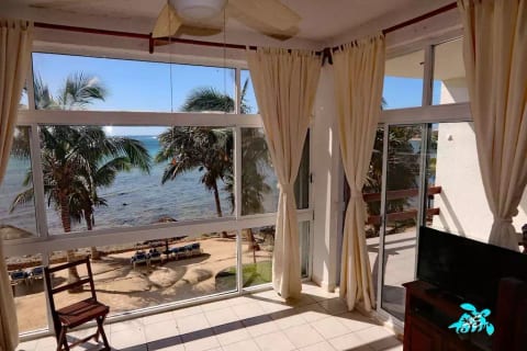 The Floor to Ceiling Window Wall Provides Direct Viewing of Our Beach & Bay