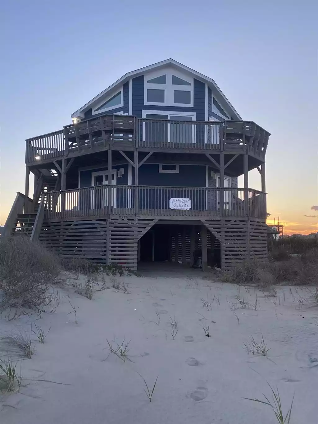 Ye Scurvy Sea Dog Exterior - new siding windows and sliding doors for 2023 season!  - Ye Scurvy Sea Dog - Nags Head