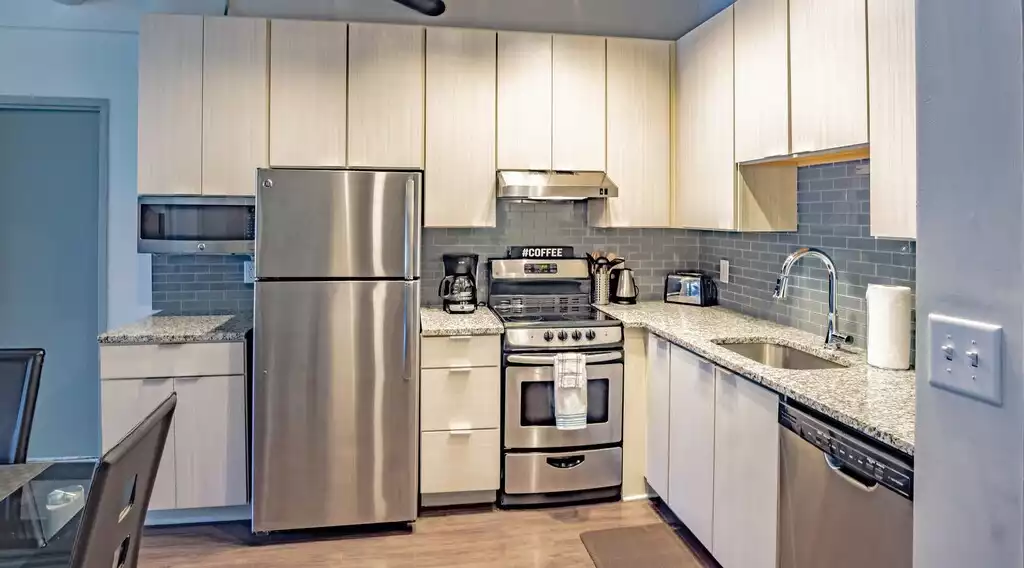 Kitchen Kitchen - Fully Furnished 2BR Apt near FOX THEATRE - Atlanta