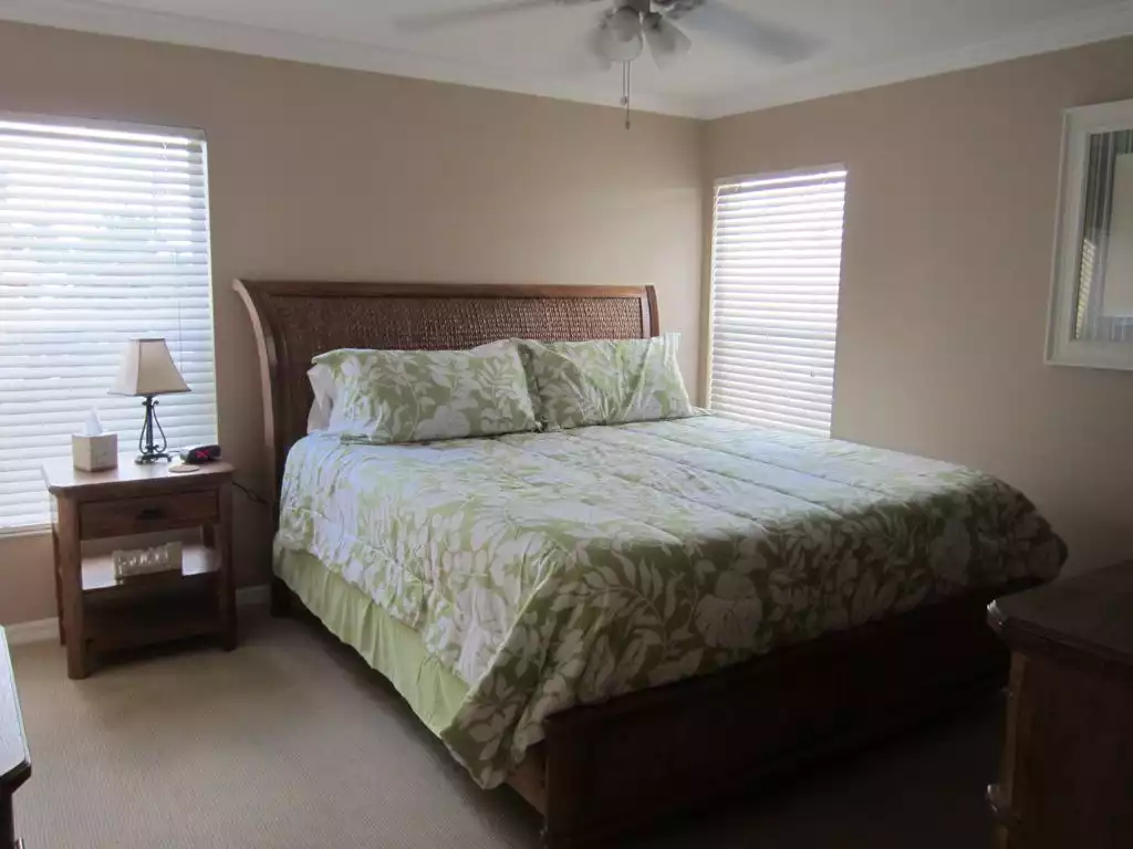 Master bedroom with king size bed - Sand Isle I - Indian Rocks Beach