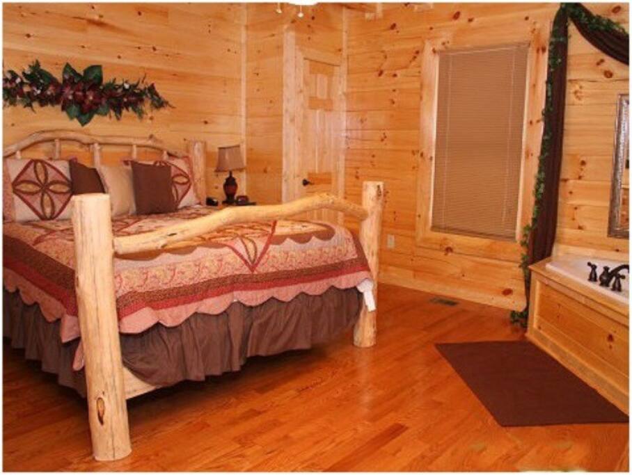 Master Bedroom with a 47" TV