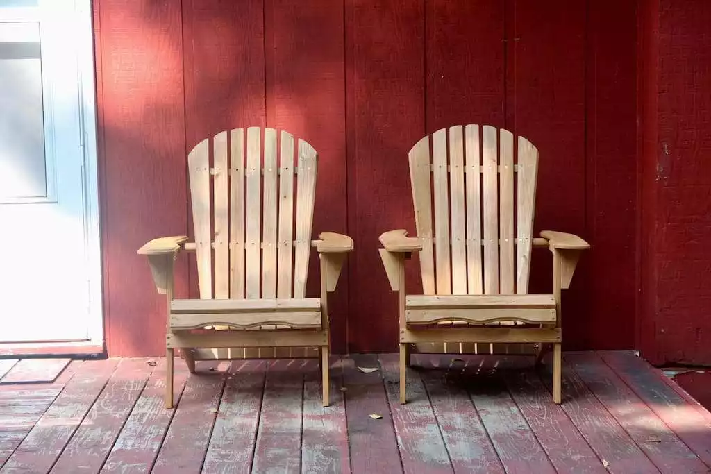 Relax on the front porch Adirondack chairs, but look out for bears! - Escape to a 3-Bedroom Cabin in Lower Catskills - Woodridge