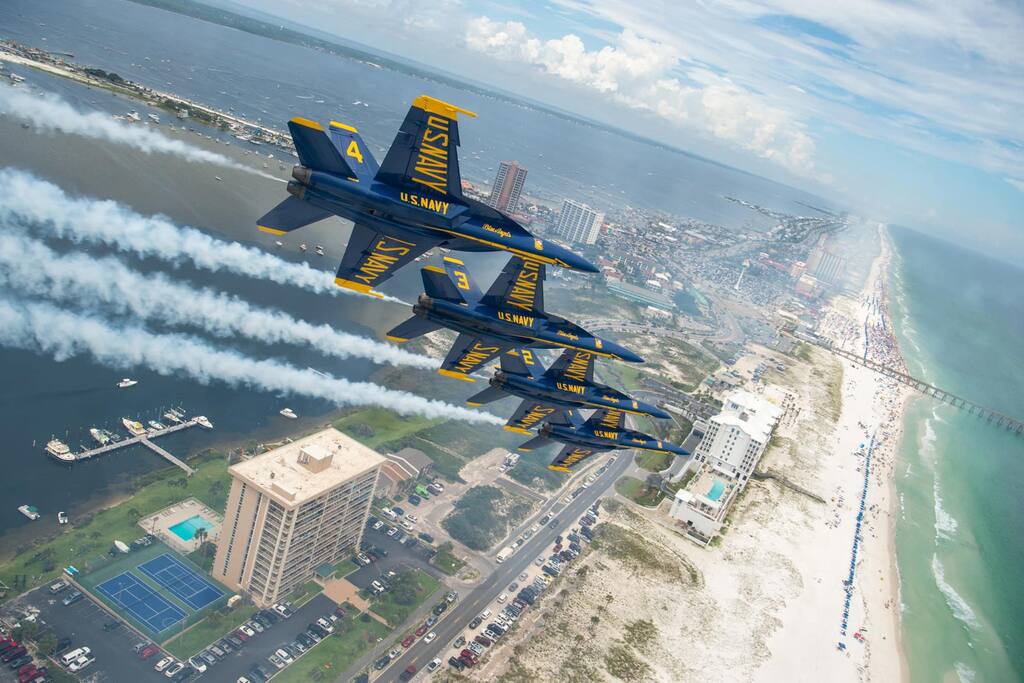 The world famous Blue Angels call Pensacola home. Shows, practices, and flybys all the time! Check their schedule for details. - It's Your Vacation. Stay at the Wright Place! - Pensacola