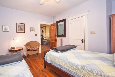 2 Twin beds on 1st floor with En-suite bathroom.