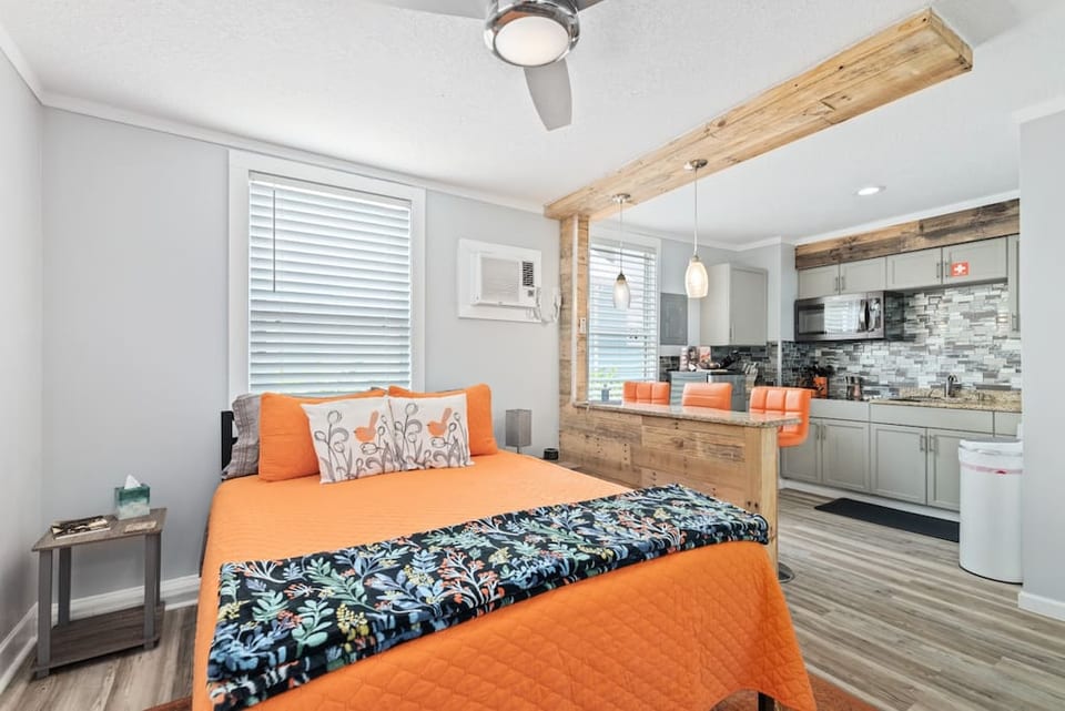This is the studio apartment, as soon from the entry door.