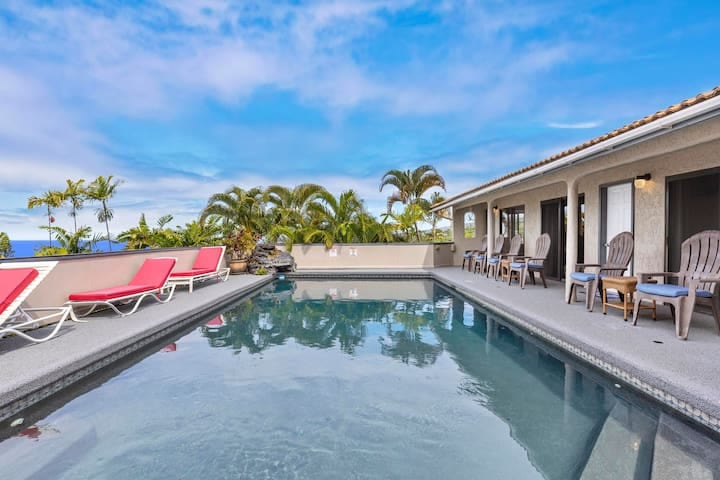 Breathtaking 180 Ocean Views with Pool, Hot Tub - Kona