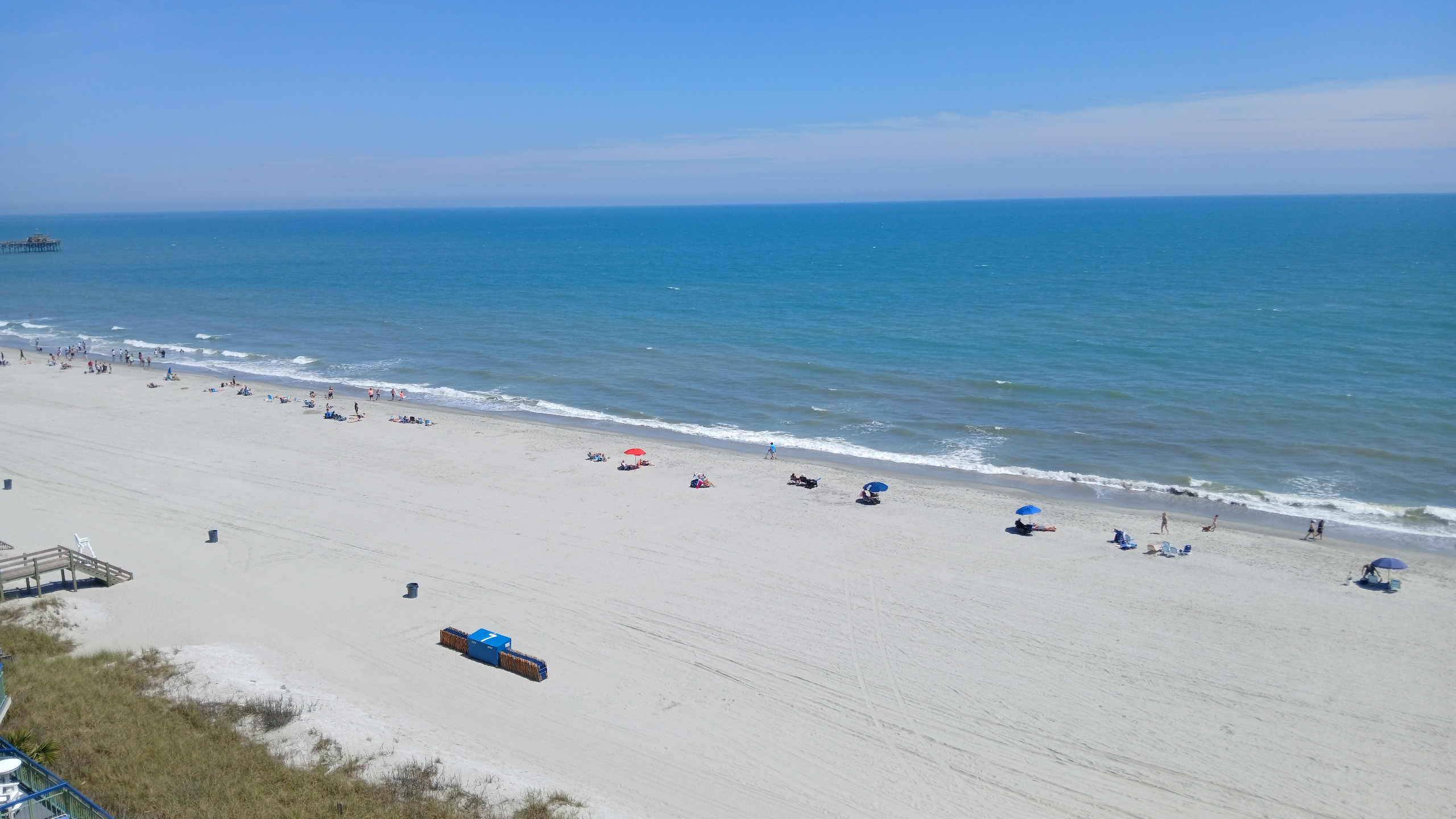 Beach view to the North from the balcony.