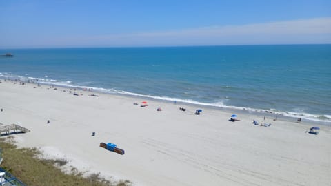 Beach view to the North from the balcony.