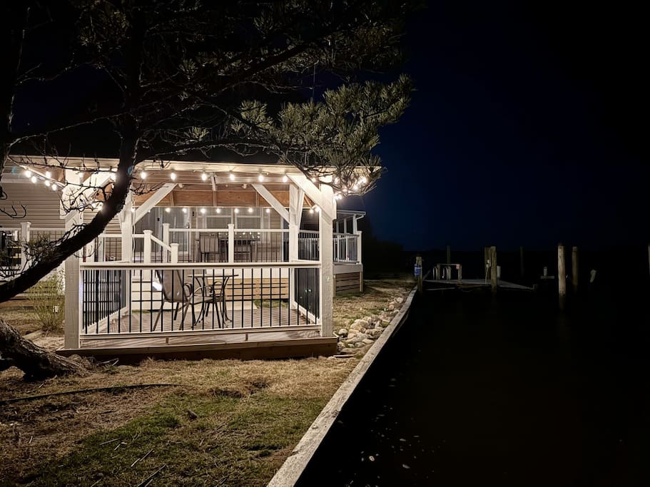 Enjoy relaxing by the bay in your private gazebo