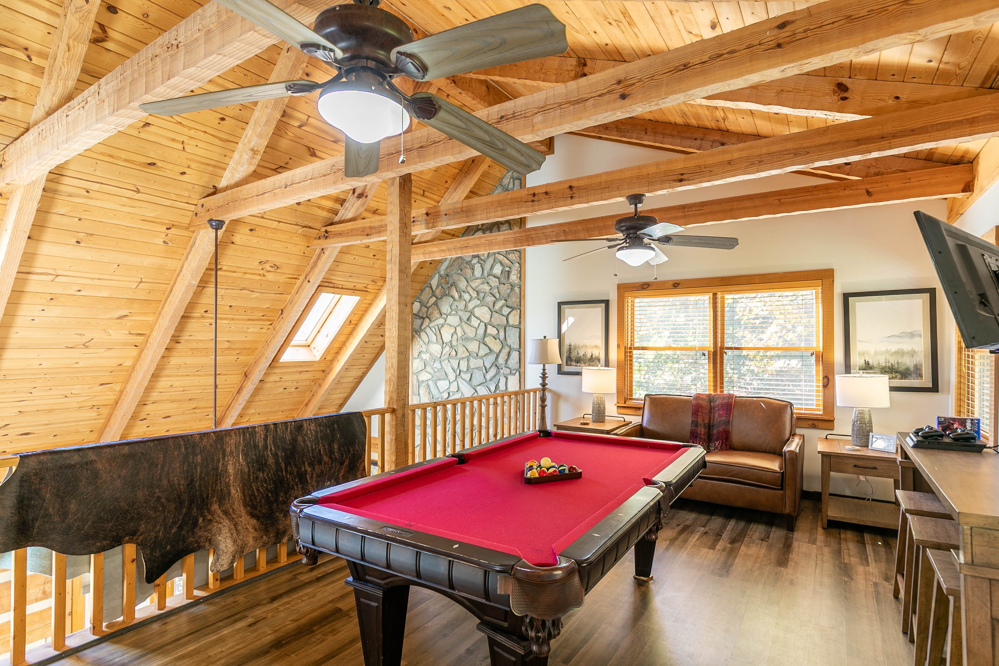 Loft - common area with pool table and playstation available