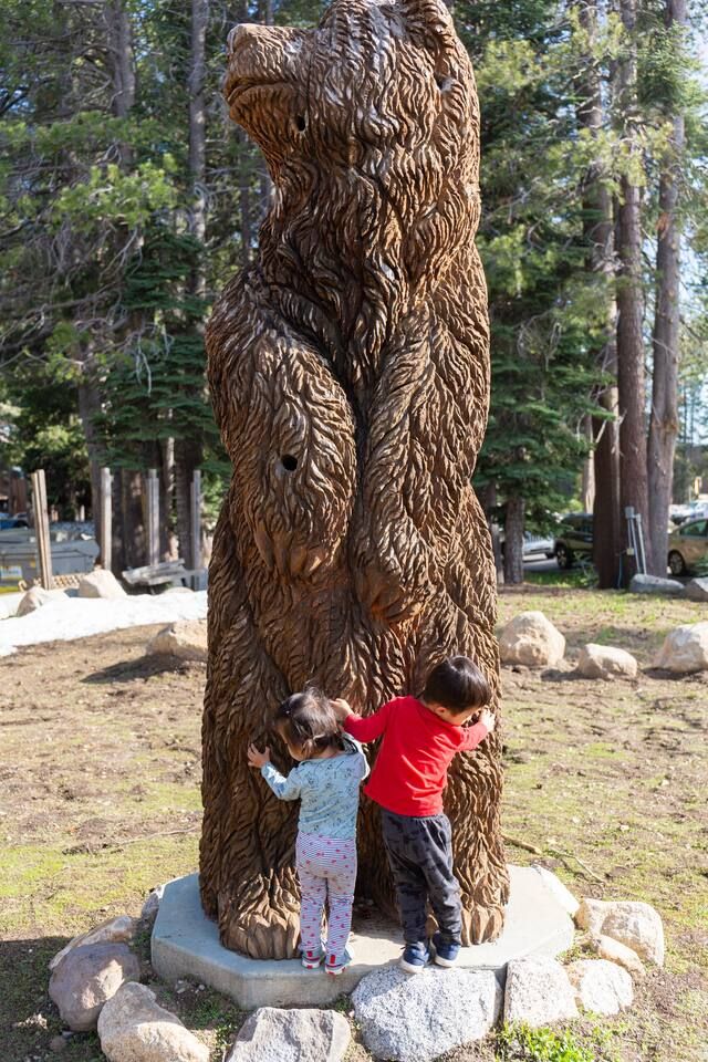 Bear Valley Lodge, 5 min walk from Ascend. Plenty of things to see and areas to explore to keep children entertained!